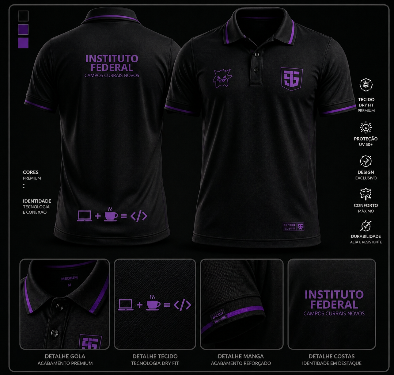 Polo shirt Instituto Federal - Campos Currais Novos